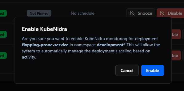 Enable KubeNidra
